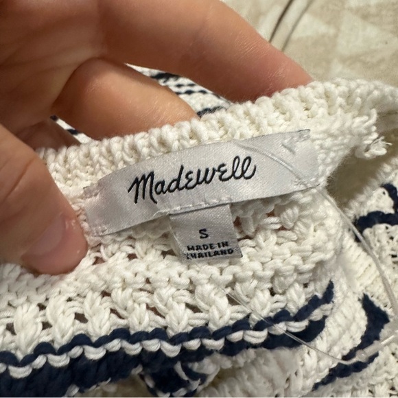 Madewell Crochet-Knit Crewneck Sweater Tank - Picture 5 of 7
